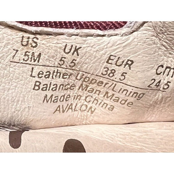 SAM EDELMAN Avalon Flats Burgundy Wine Suede‎ Sequin Flats Fairy Grunge W Sz 7.5 - Picture 13 of 16